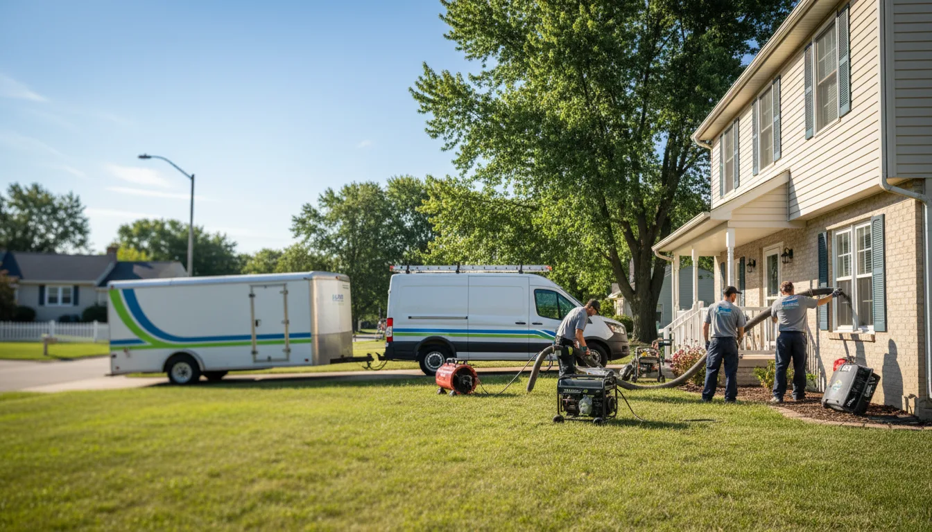 Flooded Basement Restoration And Cleanup With Repair in Bethel, OH near me